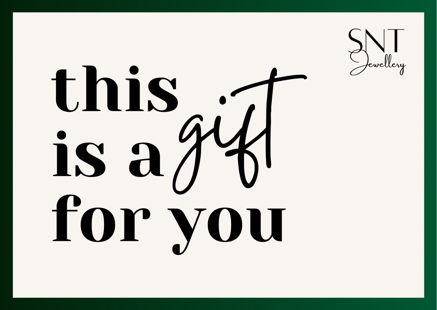 SNTJewellery Gift Card