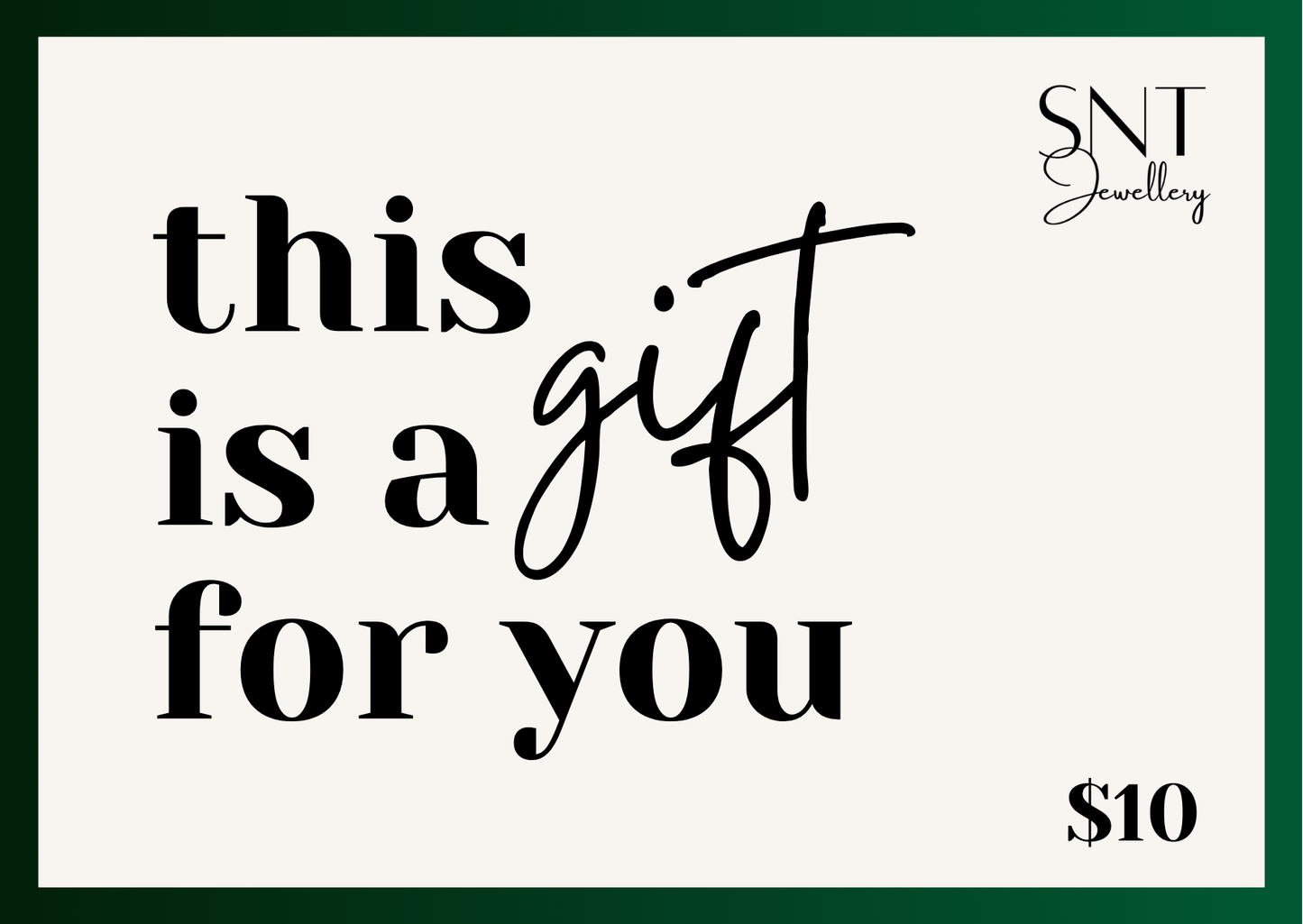 SNTJewellery Gift Card