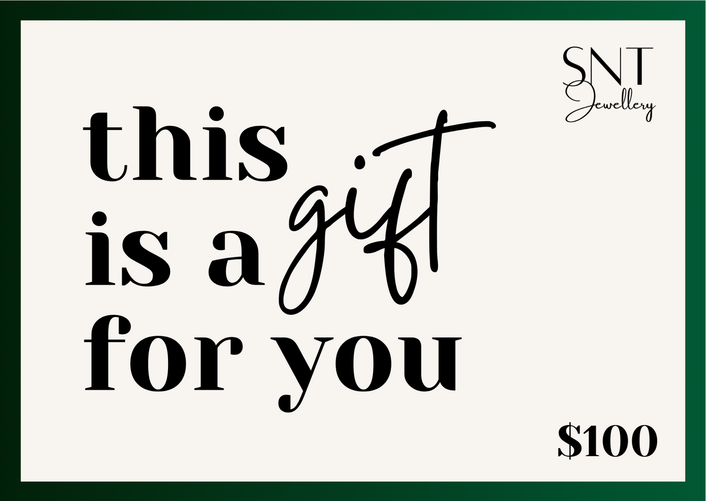 SNTJewellery Gift Card