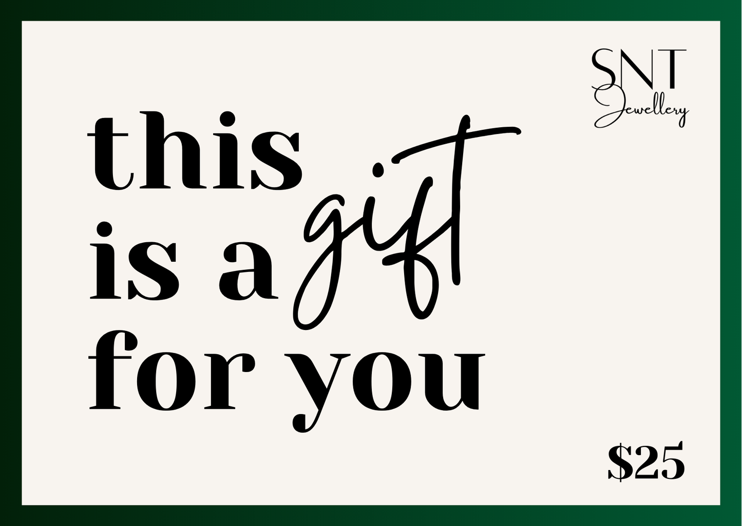 SNTJewellery Gift Card