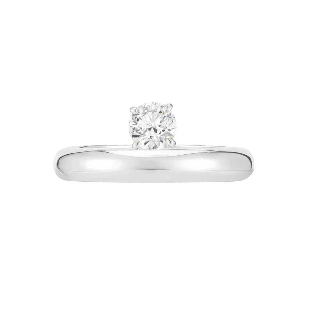 Muse Mini Round Diamond Ring - Gold