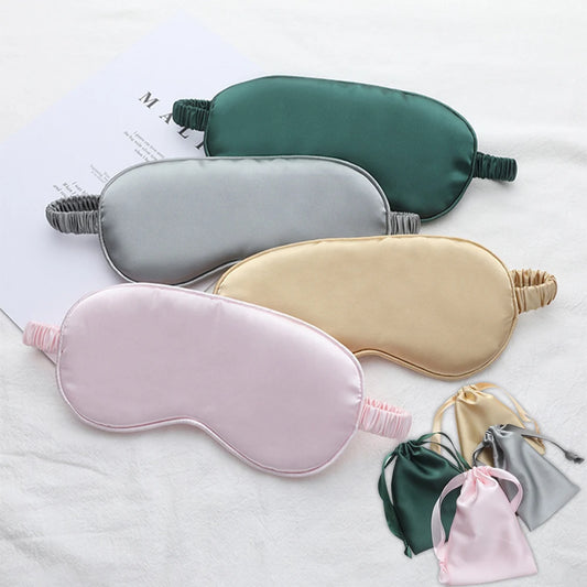 Bridesmaid Silk Sleeping Eye Mask - Carrying Pouch Bag