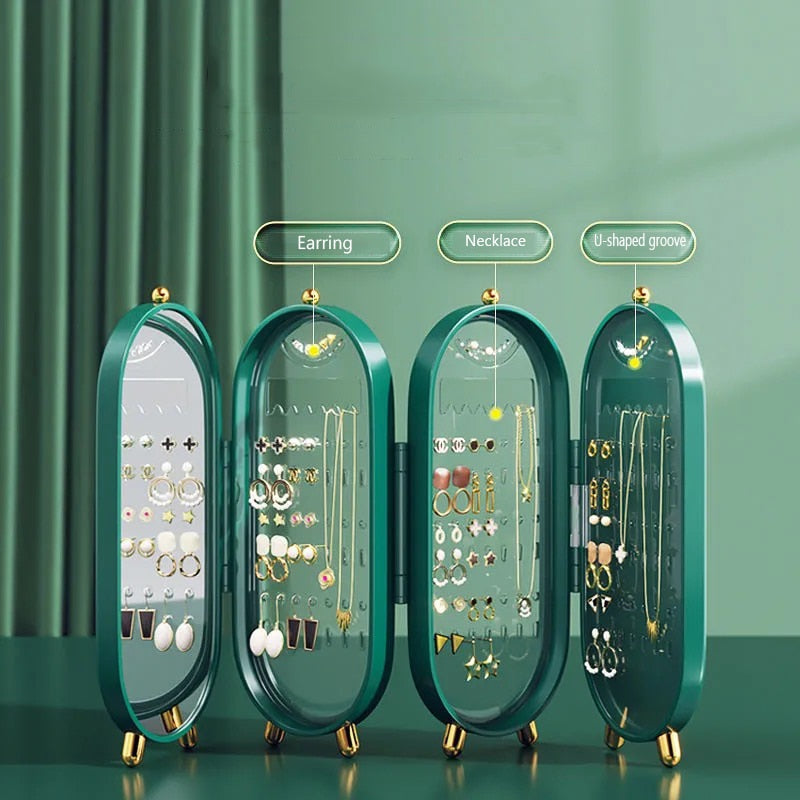 Foldable Jewellery Display Storage - Morandi Green