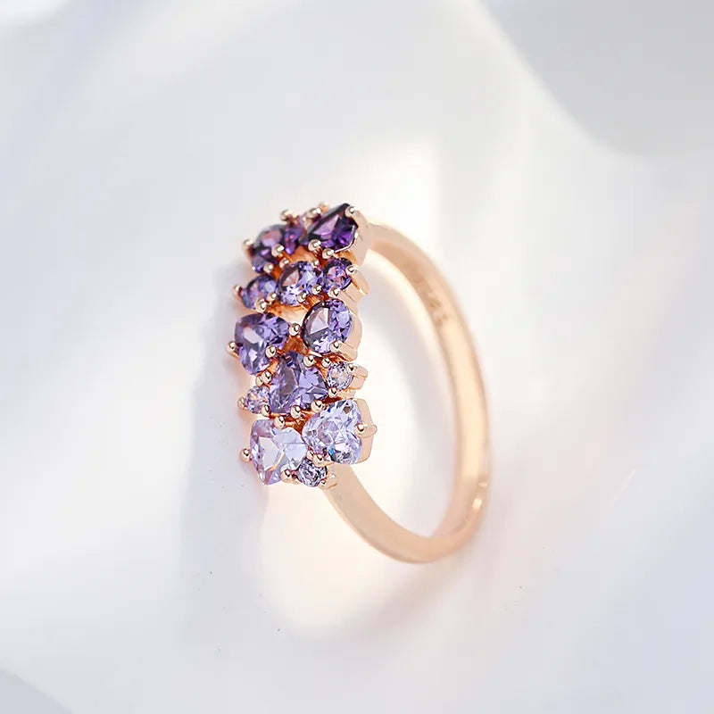 Ariel Amethyst Ring - Gold