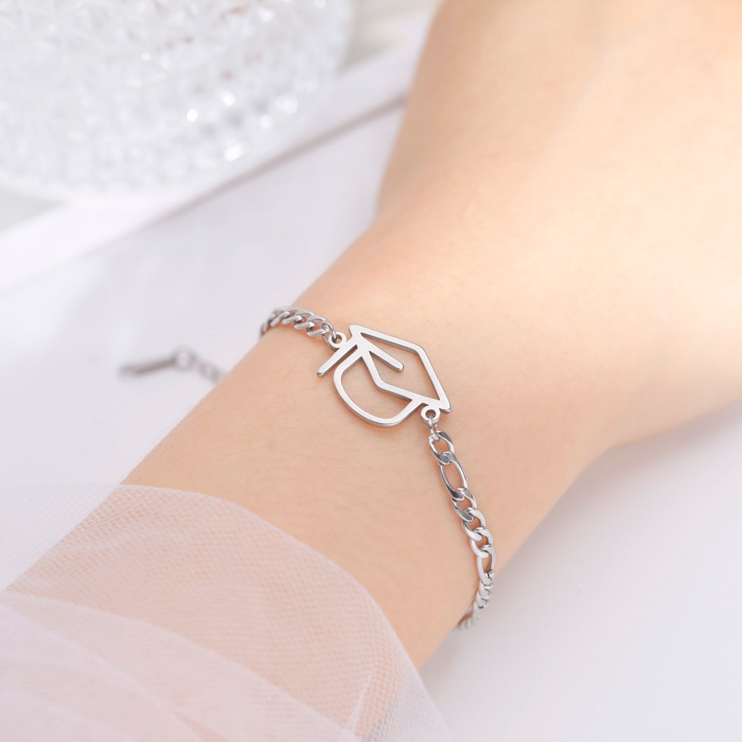 Graduation Bracelet - Silver