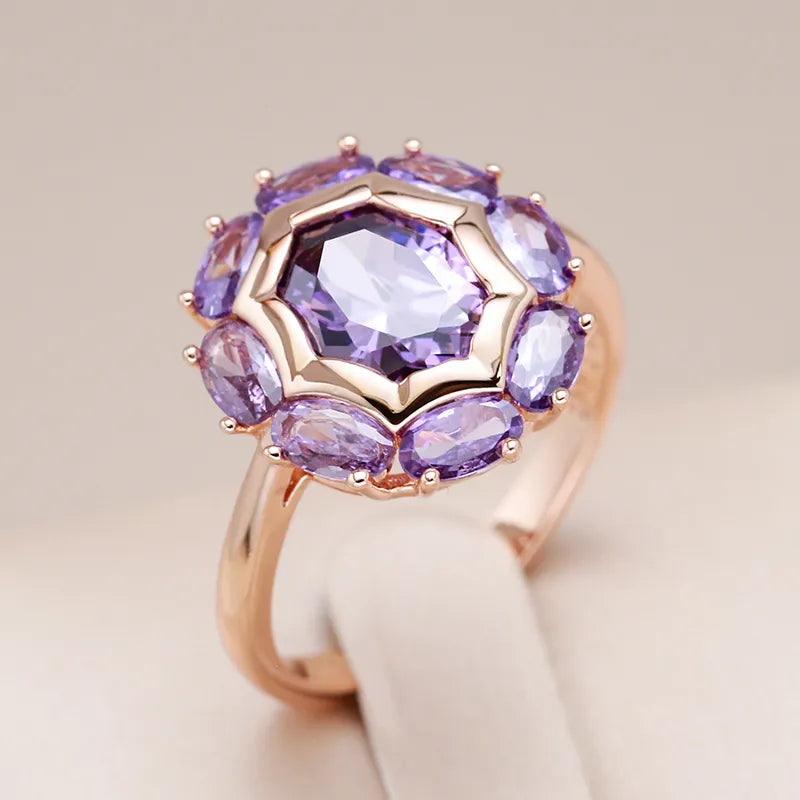 Ainsley Amethyst Ring - Gold