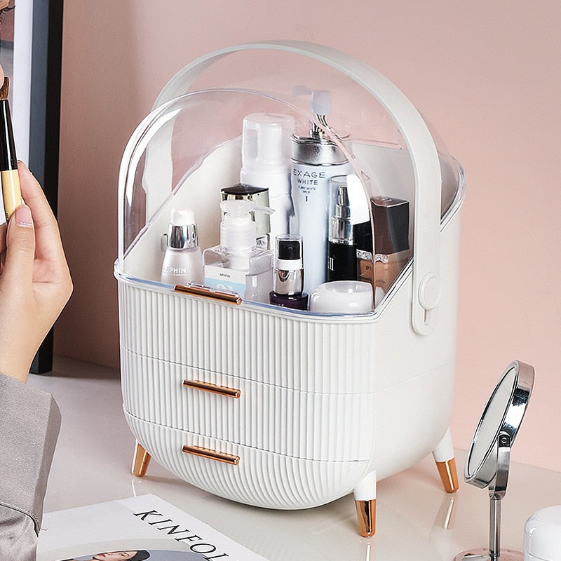 Luxury Cosmetic Storage - White