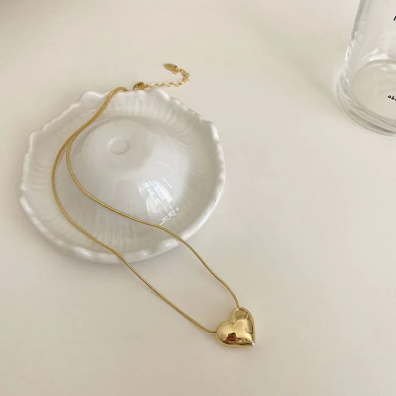 GG Love Heart Necklace - Gold