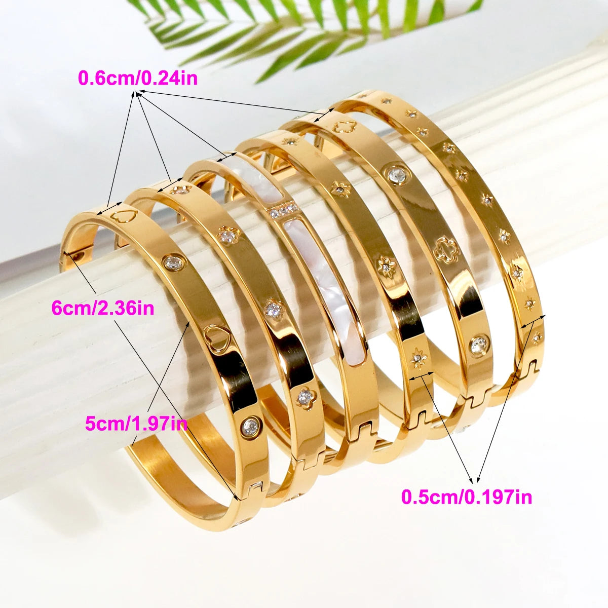 Calla 4C Golden Bracelet