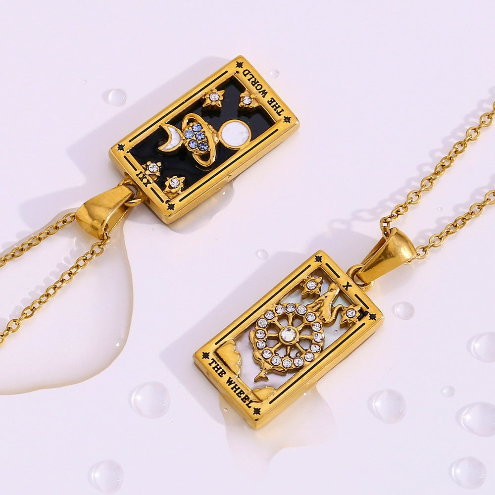 Tarot® Gold World Necklace