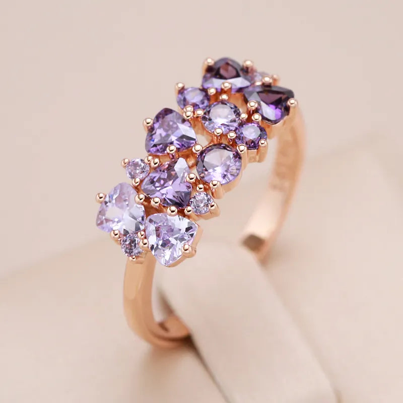 Ariel Amethyst Ring - Gold