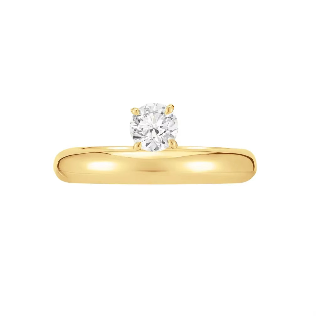 Muse Mini Round Diamond Ring - Silver