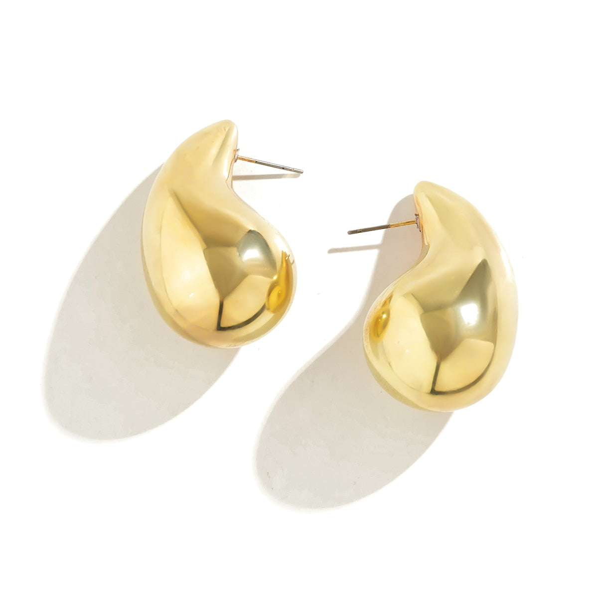 Amber Earrings - Gold