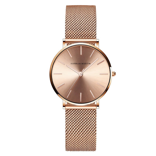 Stainless Steel Luxury Watch - Rose Gold