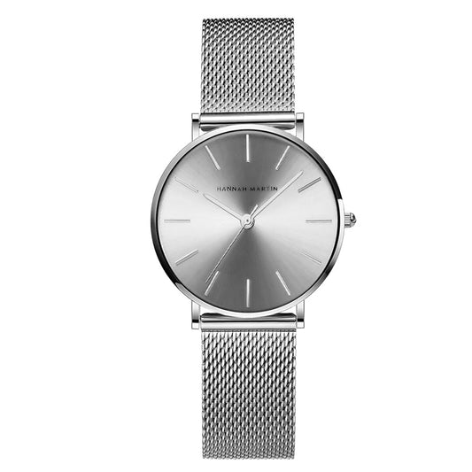 Stainless Steel Luxury Watch - Silver