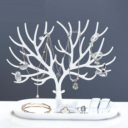 Deer Antler's Tree Jewellery Box - White