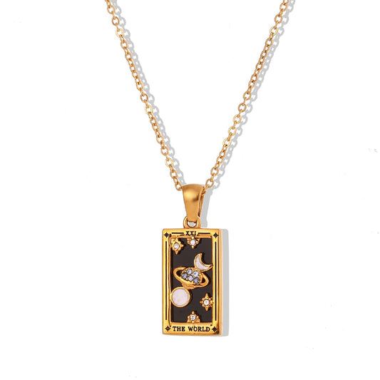 Tarot® Gold World Necklace
