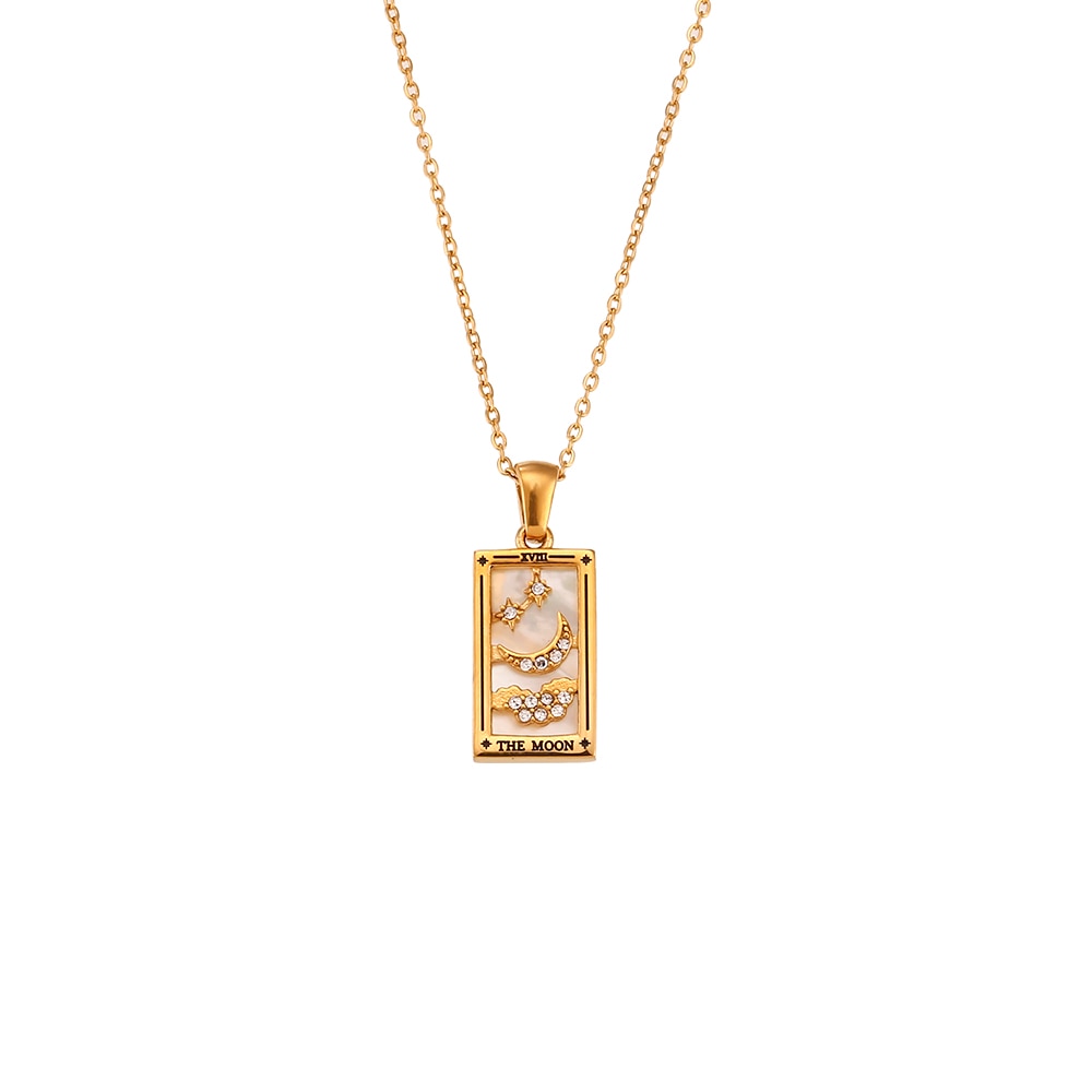 Tarot® Gold Moon Necklace