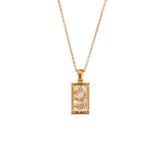 Tarot® Gold Moon Necklace