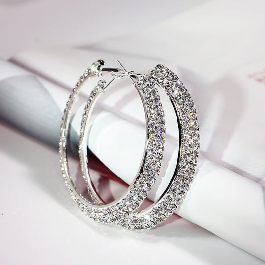 Diamond Hoop Earrings